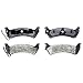 ACDelco 17D666M Professional Semi-Metallic Rear Disc Brake Pad Set