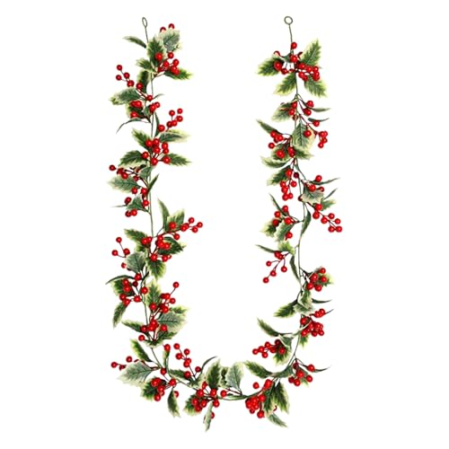 Dreuhuing Weihnachtsgirlande Rot Grün 1,74m