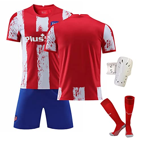 DBEEP Camiseta FúTbol para Hombre No. 8 Griezmann Camiseta FúTbol Local/Visitante Conjunto Pantalones Cortos Manga Corta para Adultos y NiñOs,No Printing,Kid18 Cover