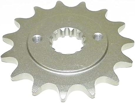 Compatible with Suzuki Steel Front Sprocket 400 DVX 2004-2008/400 KFX 2003-2006/400 LT-Z 2003-2009, 2012-2013/450 LT-R 2006-2009 15 Teeth ATV/Motorcycle WSM FSS-009-15