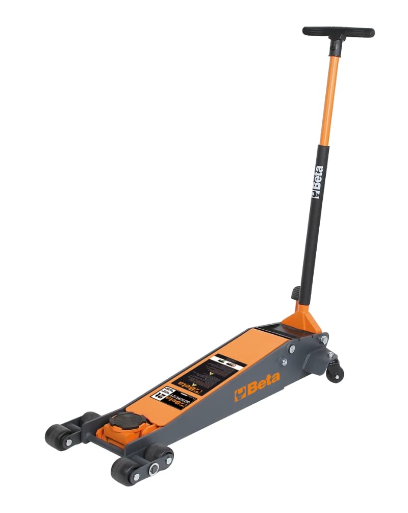 BETA - Sollevatore Idraulico Grande Alzata 2 Tonnellate con 6 Ruote, Cric Idraulico Professionale per Sollevamento Auto Officina Autoriparazione e Manutenzione Veicoli Altezza 85-780 mm, 3030H/2T