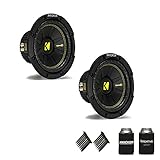 Kicker CWCS84 CompC 8' Subwoofers Bundle Single 4-Ohm Voice Coil