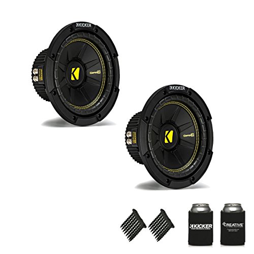 Kicker CWCS84 CompC 8 Subwoofers Bundle Single 4-Ohm Voice Coil