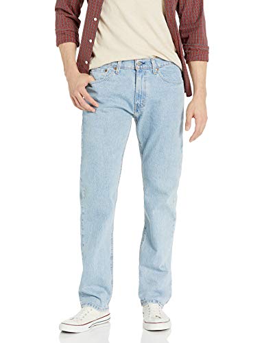 Image of Levi's Men's 505 Regular Fit Jeans (Also Available in Big & Tall), Shooting Star Stonewash - Stretch, 38W x 34L