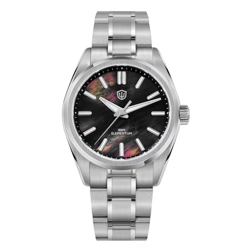 Image of watchdives WD0003C Elementum Original Design Men Watch VH31 Sweep Second Quartz Watch 36mm Sapphire Crystal Luxury Wristwatch 100m Waterproof Stainless Steel