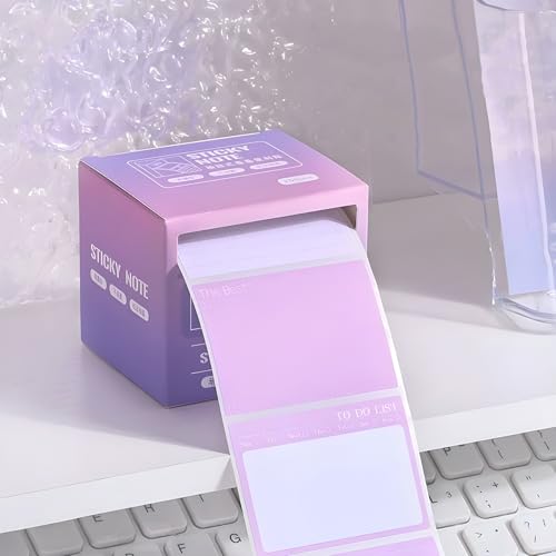 Image of WISHKEY Pull Out Sticky Notes Roll, 256 Sheets Sticky Notes, Sticky Pad for Study, Point It Marker Stationery Items, Self-Adhesive Memo Pad, Planners and Memo Sticker (Assorted, Pack of 1)