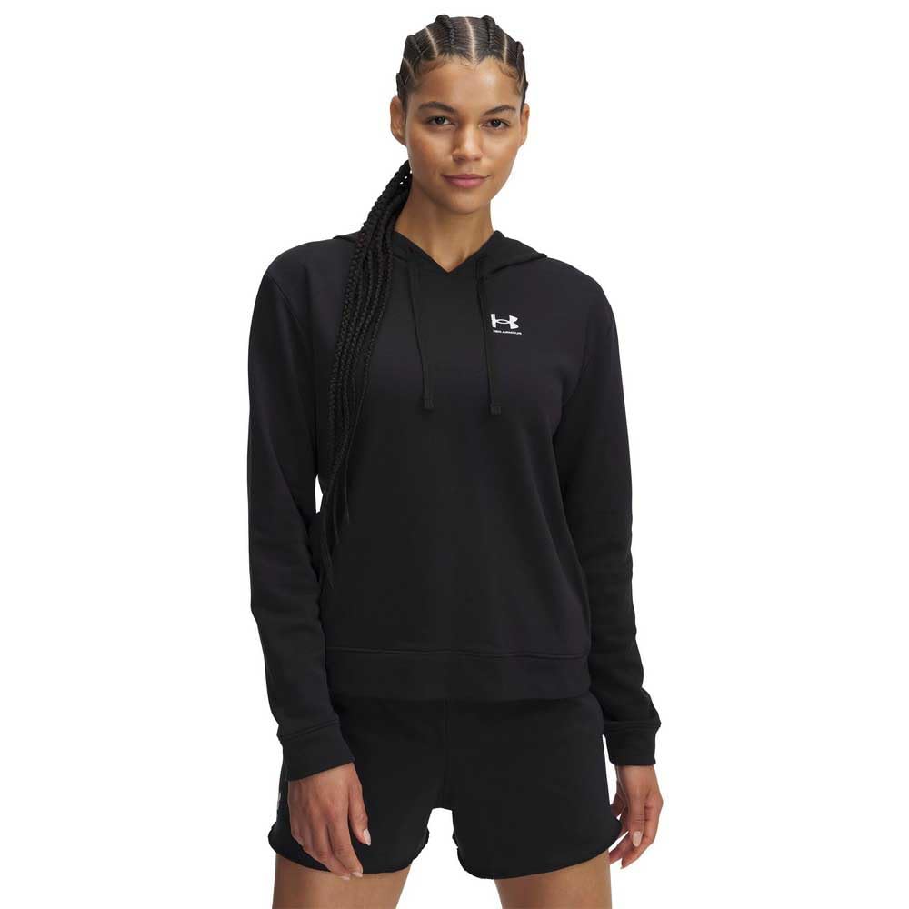 Under Armour Women's Noir Hooded Sweatshirt Rival Terry