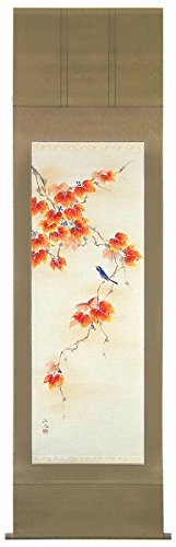 【真筆】ミニ掛け軸　南天に雀◆奥田拓也 (新品) 真筆】ミニ掛け軸 南天に雀◇奥田拓也 (新品) ミニ掛け軸 掛軸