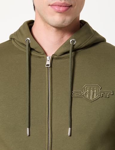 GANT REG Tonal Shield Full Zip Hoodie – Ansicht 2