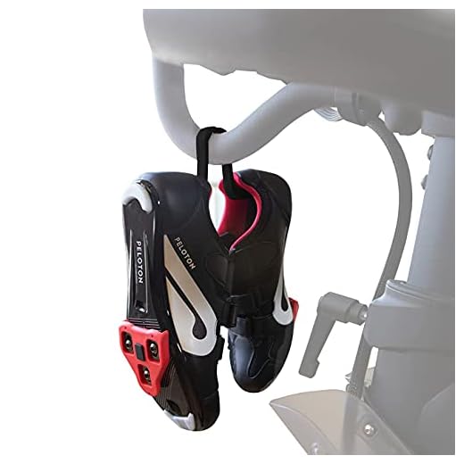 SELINA® Shoe Hanger for Peloton - Shoe Holder Accessory for Peloton - Must Have Accessory for The Peloton Bike and Peloton Bike Plus - Shoe Hook Compatible with Your Peloton Bike (Single - Black)