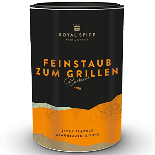 Royal Spice Feinstaub zum Grillen 120g - BBQ Rub & Grill Gewürz mit traditionell-aromatischem Grillgeschmack! Perfekte BBQ Gewürzmischung zum direkten Grillen für alle Klassiker vom Grill