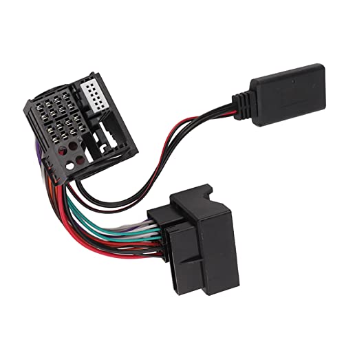 KIMISS Adaptador de Música de Radio de Audio Bluetooth AUX en Cable Car Bluetooth 5.0 Módulo de Audio Arnés de Cable Estéreo 12 Pines para W169 W245 W203 W209 W164