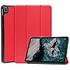 Tri-Fold Book Case – compatibel met Nokia T20 Hoesje – Rood