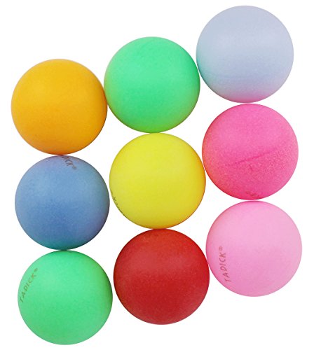 Tadick 100 Pack Beer Ping Pong Balls Plastic Multiple Color Table Tennis Ball #TOP3