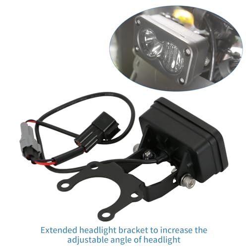 motoparty Upgrade Headlight Kit Fits for Talaria Sting R MX4 Sur-Ron Segway X260, with Adapter Harness, 20W 6000-6500K Upgrade Motorcycle Lights Bars Led Headlamp （3 Inch）