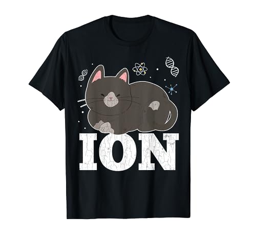 Chimie Funny Cat Ion Science Student Teacher Graphic T-Shirt