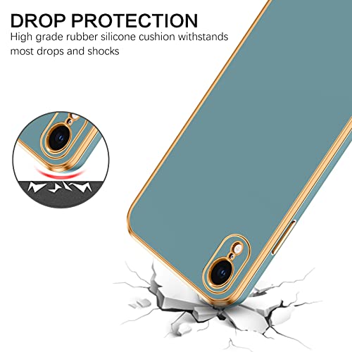 Veningo Iphone Xr Case, Phone Cases For Iphone Xr, Slim Fit Soft Tpu Rubber With Adjustable Wristband Kickstand Scratch Resistant Shockproof Protective Cover For Apple Iphone Xr 6.1 Inch, Blue Grey #TOP7