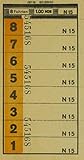 Fahrkarte / Fahrschein 8 Fahrten 1,00 MDN N 15