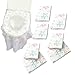 40 Packs Toilet Seat Individually Wrapped Portable Non Slip Covers Disposable Ideal For Kids And Adults,For Travel,Toddlers Potty Training In Public Restrooms