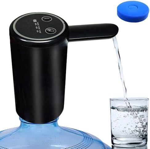 Electric 5 Gallon Water Dispenser: Portable Automatic Drinking Water Bottle Pump - Smart Water Jug Pump with USB Rechargeable for Home Camping