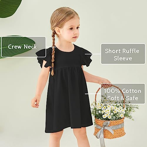 pureborn Toddler Girls Sleeveless Summer Dresses 1-8 Years2