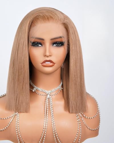 Megalook hair Straight Bob Wig Human Hair 13x4 Frontal Lace