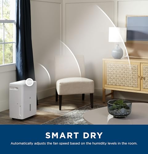 GE Dehumidifier with Pump & Hose, 50 Pint for Basement & Home, 5000 Sq Ft - image 2