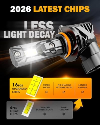 Image of Auxbeam Q15 Series 9005 9006 Fog Lights HB3 HB4 Powersports Lights 36000LM | 500% brightness, built in copper tube, all in one metal, fanless, quiet, cordless, plug and play, 6500k white, sharp beam