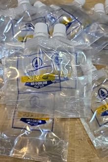 Zam Zam WATER Transparent Empty Refillable Flat Plastic Bottles specially AAB-E- ZAM ZAM written on it,Capacity 90 ml(PACK of 20)