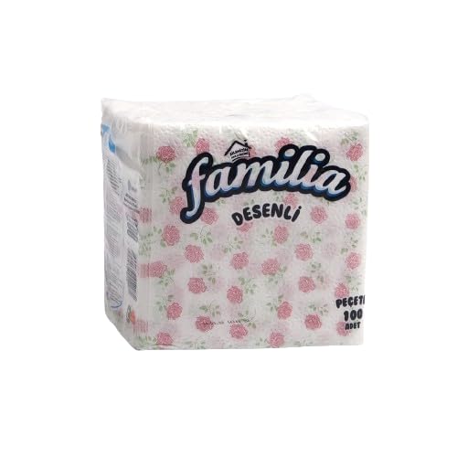 Familia Tek Katlı Desenli Peçete 100 Adet