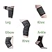 Extra Long Elastic Knee Wrap Compression Bandage Brace Support for Legs, Plantar Fasciitis, Stabilising Ligaments, Joint Pain, Squat, Basketball, Running, Tennis, Soccer, Football, Volleyball (Black)
