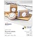 Avery 2" Round Labels for Laser & Inkjet Printers, 600 Glossy White Labels Total, 5 Packs (22807)