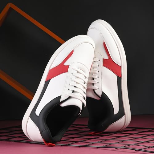 Image of Centrino Retro Sneakers for Men | Shoes for Man Stylish | Color Block Lace-Up Casual Canvas Walking Shoes | Cushioned Insole | Lightweight Comfortable Breathable | Anti-Skid | Trendy Mens Sneakers (6580)