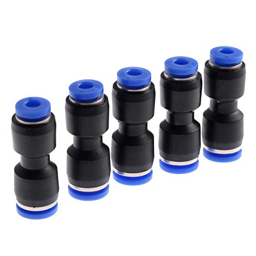 5 unids accesorios neumáticos empuje en conectores reductores rectos manguera de agua conexión rápida para manguera de agua de aire PG6-4 Cover