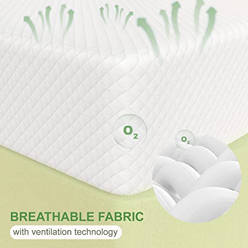 Fdw 5 Inch Gel Memory Foam Mattress Medium-Firm Mattress For Pressure Relief & Cooler Sleep Mattress For Kid Adults Certipur-Us Certified Mattress In A Box,Twin #TOP5