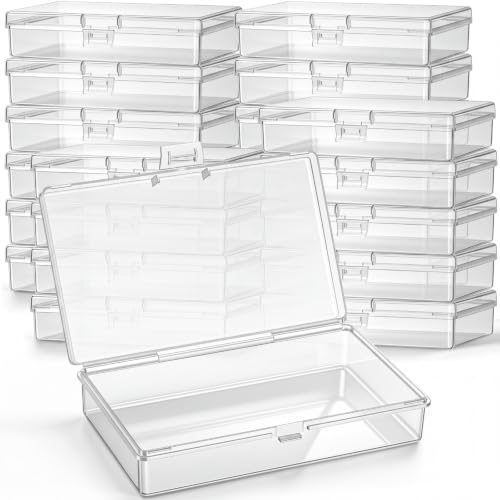 Image of Jetec 30 Pieces Small Clear Plastic Storage Box, 5.2 x 3 x 1.2 Inch