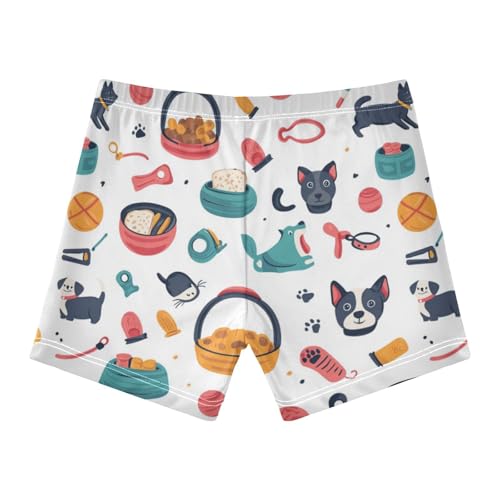 Pet Dog Toys Cute Colored Cats Boys Swim Trunks Swimsuits for Toddler Boy Swim Shorts Trunks 3T-10T2