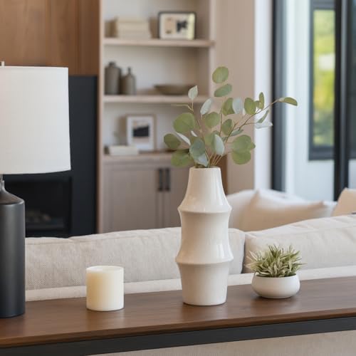 Ceramic Vase for Living Room Decor – Minimalist Flower Vase