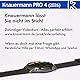 Knauermann PRO 4 EKG-Gesundheitsuhr mit Telefonfunktion – Smartwatch in Silber – Puls, Blutdruck, Blutsauerstoff, HRV, Schlafanalyse – Für Damen und Herren – Silikonarmband Silber