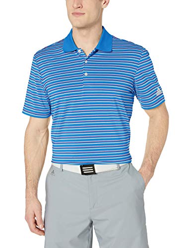 adidas Golf Ultimate Classic Merch Polo, True Blue/Active Purple/Grey Two, Small