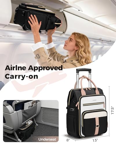 Ytonet 15.6 Inch Rolling Laptop Bag
