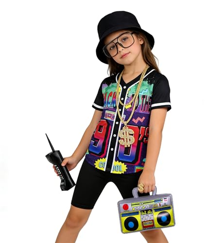 Disfraz Hip Hop 80s 90s para Niñas Set 8 Piezas miniatura 4