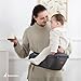 BabbleRoo Grow Carrier – Safety-Certified 6-in-1 Baby Carrier with Hip Seat, Ergonomic & Adjustable Toddler Carrier 7-50 lbs with Hip Support, Hood for Sun Protection, Newborn to Toddler, Black