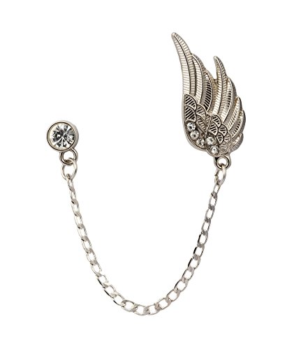 Knighthood Swarovski Wing with Hanging Tassel Lapel Pin