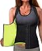 Eleady Best Neoprene Waist Trainer Corset Sweat Vest Weight Loss Body Shaper Workout Tank Tops Women (Black Sauna Suit, L(US 12))