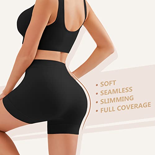 YADIFEN Slip Shorts for Under Dresses, Smooth Boyshort Panties for Women Anti Chafing Underwear Seamless Yoga Shorts2