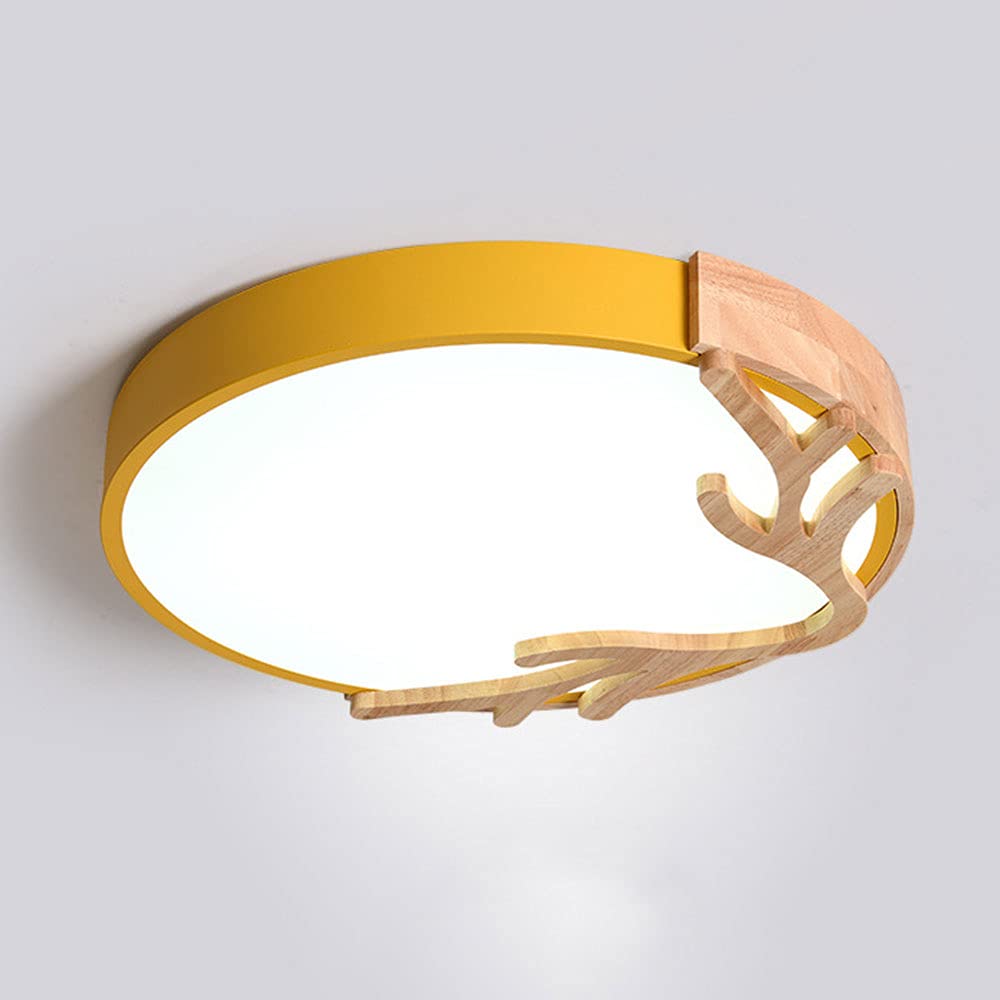 Lustre plafonnier LED design bois de cerf éclairage créatif pour sublimer le couloir