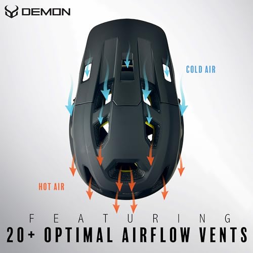 Image of Demon United Podium X MIPS Full Face Mountain Bike Helmet- Removable Fit Pad Options- Advanced Venting System-Lightweight - Fullface DH BMX MTB Helmet