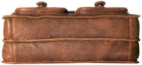 Miniatura 7 de Scully Aero Squadron Leather Front Flap Workbag Maletín para portátil Marrón
