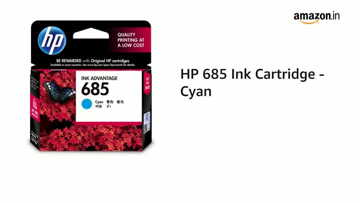 hp 685 cyan ink cartridge